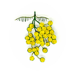 Broche mimosa